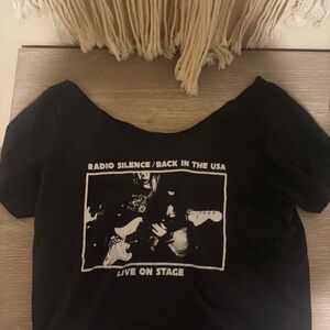 Brandy Melville Black Graphic Tee